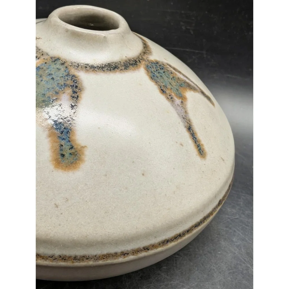 Stone Soldier Pottery Vermont Studio Weed Pot Vase Mid Century Modern Stoneware